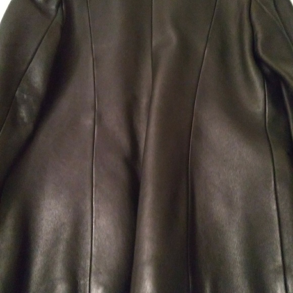 Jones New York Women's Leather Jacket Vintage: Leather is back in! - Picture 6 of 10